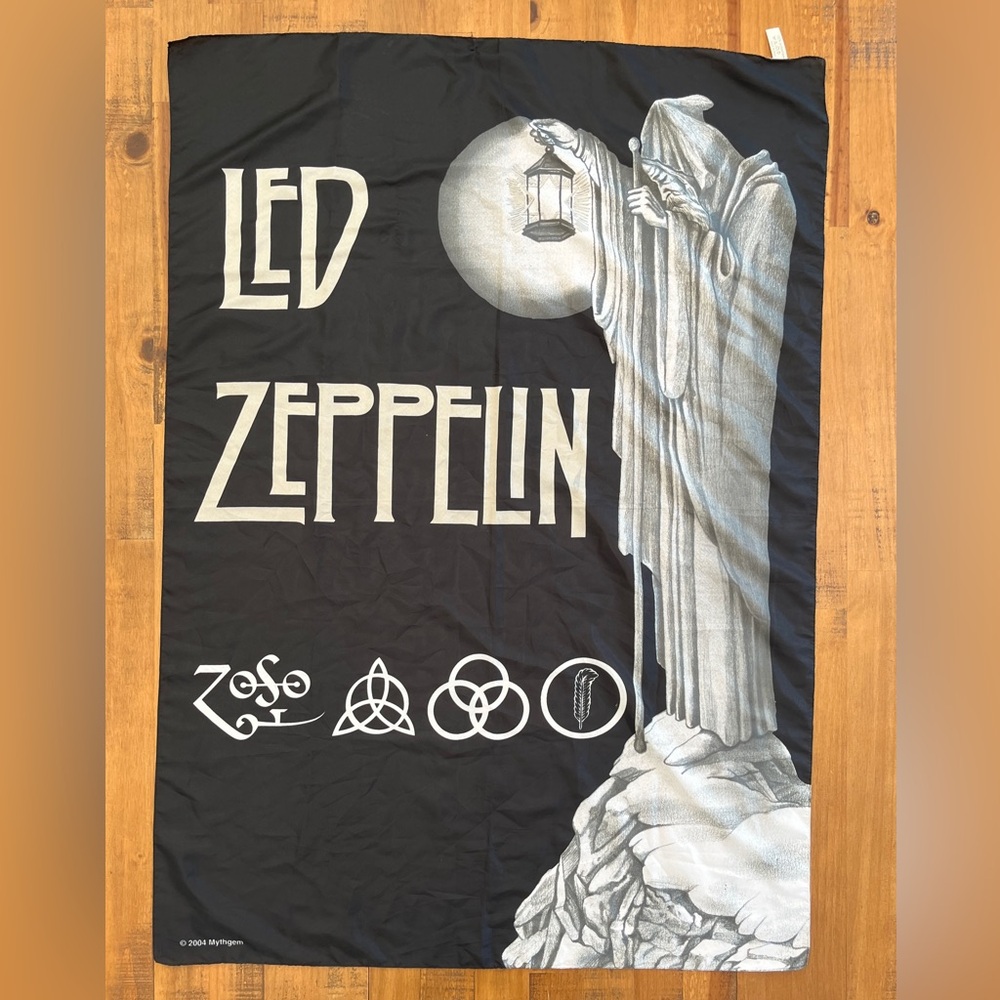 Led Zeppelin Vintage Cloth Wall Hanging Poster Banner Tapestry Mythgem 2004